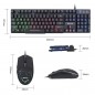 Kit tastatura si mouse gaming, iluminate 7 culori, USB, 3200 DPI, Mafiti Kit tastatura si mouse gaming, iluminate 7 culori, USB, 3200 DPI, Mafiti