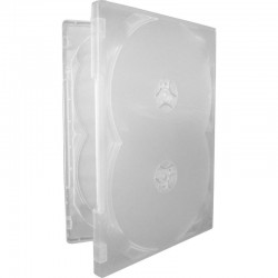 Carcasa pentru 4 DVD-uri transparenta, 14 mm