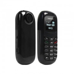 Mini telefon tip casca Bluetooth, Micro SIM card, ecran 0.66 inch, ambalaj deteriorat