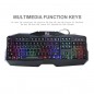 Kit tastatura si mouse gaming, iluminata, USB, 104 taste, Rii