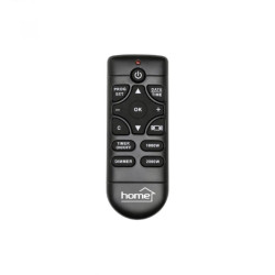 Semineu electric incorporabil 2000W, 2 trepte incalzire, LED, telecomanda
