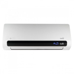 Aeroterma cu ventilator 2200W, fixare perete, lamela, termostat, telecomanda