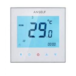 Termostat ambiental cu afisaj LCD, 6+1 programe, programabil, touchscren, Resigilat