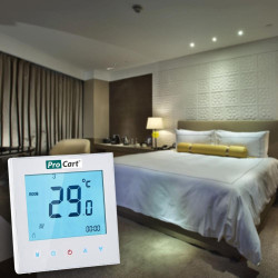 Termostat ambiental, camera si incalzire prin pardoseala, touchscreen, programabil, BHT-1000