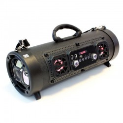 Boxa Bluetooth portabila, 16W, slot microfon, LED, FM, USB TF, 85dB, tip geanta