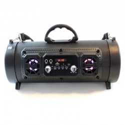 Boxa Bluetooth portabila, 16W, slot microfon, LED, FM, USB TF, 85dB, tip geanta