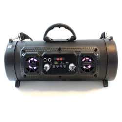 Boxa Bluetooth portabila, 16W, slot microfon, LED, FM, USB TF, 85dB, tip geanta