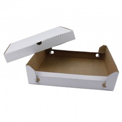 Pachet 2 cutii pizza cu si fara capac, 320x320x80 mm