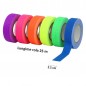 Banda adeziva neon, rola 25m, textil, latime 2.5 cm, reutilizabila Banda adeziva neon, rola 25m, textil, latime 2.5 cm, reutilizabila