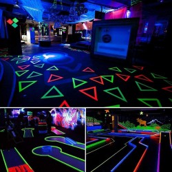 Banda adeziva neon, rola 25m, textil, latime 2.5 cm, reutilizabila