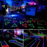 Banda adeziva neon, rola 25m, textil, latime 2.5 cm, reutilizabila
