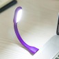 Lampa USB LED 1.2W, flexibila, 16 cm, alb rece, din silicon