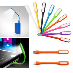 Lampa USB LED 1.2W, flexibila, 16 cm, alb rece, din silicon