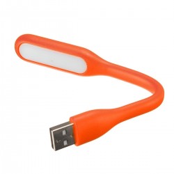 Lampa USB LED 1.2W, flexibila, 16 cm, alb rece, din silicon