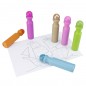 Carioci colorate Dot Markers, 60 ml, culori lavabile, varf 1.7 cm, capac filet Carioci colorate Dot Markers, 60 ml, culori lavabile, varf 1.7 cm, capac filet