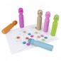 Carioci colorate Dot Markers, 60 ml, culori lavabile, varf 1.7 cm, capac filet Carioci colorate Dot Markers, 60 ml, culori lavabile, varf 1.7 cm, capac filet