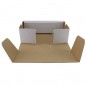 Cutie carton cu autoformare 100x100x60 alb, microondul E 360 g, FEFCO 0426
