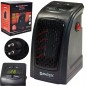 Mini incalzitor de perete 400W, 23 mp, timer, termostat, afisaj LED, negru