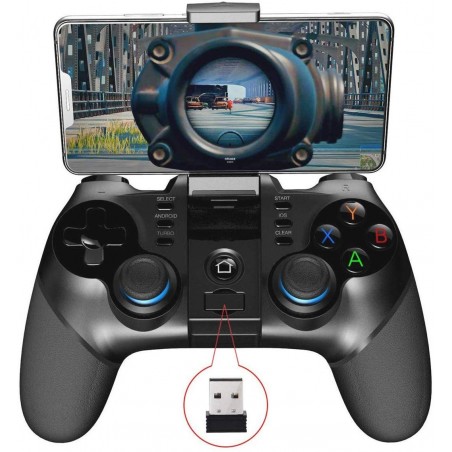 Gamepad bluetooth 4-6 inch, controller PUBG Fortnite, iOS, Android, PC, turbo, iPega