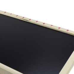 Tabla scolara pentru creta, 2 fete scriere, 90x47 cm, cu suport lemn