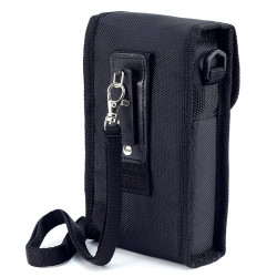 Husa pentru PDA, curea, clema, inchidere scai, interior buretat, negru