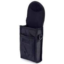 Husa pentru PDA, curea, clema, inchidere scai, interior buretat, negru