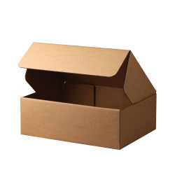 Cutii carton personalizate cu autoformare, ondula C 3 straturi natur, FEFCO 0427