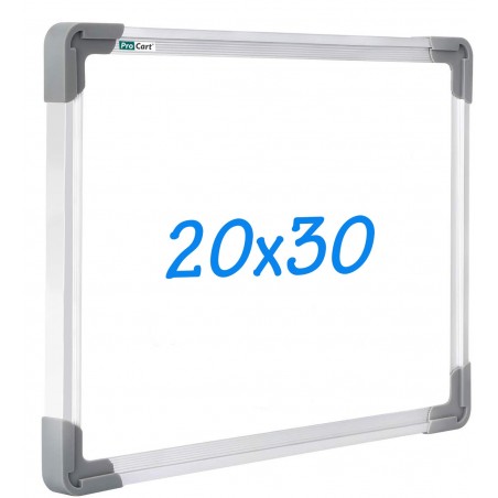 Tablita alba pentru scris, 30x20cm, sistem prindere, rama aluminiu
