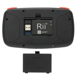 Mini tastatura Bluetooth iluminata, receiver USB, touchpad, unique scroll, RII I4