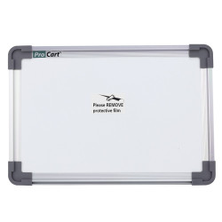 Tablita alba pentru scris, 30x20cm, sistem prindere, rama aluminiu