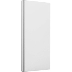 Power bank slim portabil, 20000mAh, USB, lanterna LED, argintiu