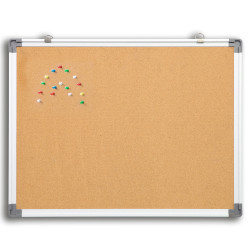 Panou din pluta 45x60 cm, rama aluminiu, afisare documente