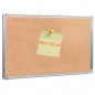 Panou pluta cu rama din aluminiu, 90x120 cm, afisare documente, fixare perete Panou pluta cu rama din aluminiu, 90x120 cm, afisare documente, fixare perete