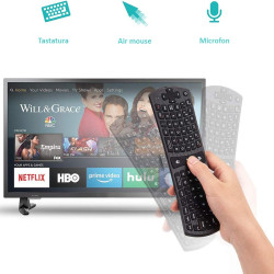 MINI WIRELESS AIR MOUSE SI TASTATURA FULL QWERTY