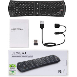 MINI WIRELESS AIR MOUSE SI TASTATURA FULL QWERTY