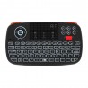 Mini tastatura Bluetooth iluminata, receiver USB, touchpad, unique scroll, RII I4