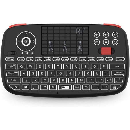 Mini tastatura Bluetooth iluminata, touchpad unique scroll, PC TV Box iOS Android