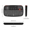 Mini tastatura Bluetooth iluminata, receiver USB, touchpad, unique scroll, RII I4