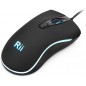 Mouse optic USB, cu fir, iluminat multicolor, 800-1600 DPI, 3 butoane