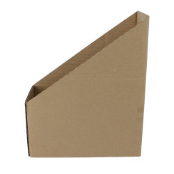 Suport vertical pentru documente, carton maro, 30x25x11.5 cm