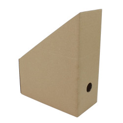 Suport vertical pentru documente, carton maro, 30x25x11.5 cm