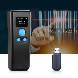 Cititor coduri de bare 1D, Bluetooth USB, bidirectional, 25 limbi, display 0.96inch