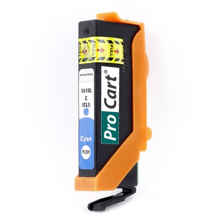 Cartus compatibil CLI-551XL Cyan pentru imprimante Canon