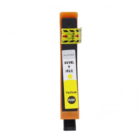 Cartus compatibil CLI-551XL Yellow pentru imprimante Canon