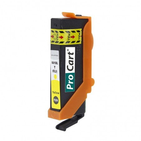 Cartus compatibil CLI-551XL Yellow pentru imprimante Canon
