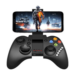 Controler gamepad Bluetooth, Android, iOS, 16 butoane, stand telefon, Ipega