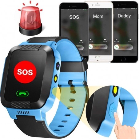 Smartwatch GPS copii, Android/IOS. GPS sim, handsfree, lanterna, camera foto RESIGILAT