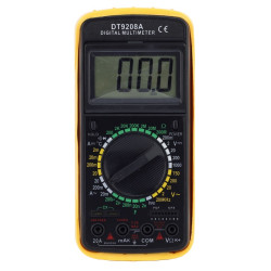 Multimetru digital 9V, display LCD, 32 pozitii, oprire automata, cablu de masurare
