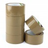 Banda adeziva ambalare, pe baza de solvent, 48mmx60m, set 6 bucati, maro