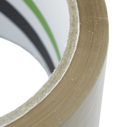 Banda adeziva ambalare, pe baza de solvent, 48mmx60m, set 6 bucati, maro